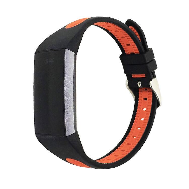 Two-color Silicone Wrist Strap Part for Fitbit Charge 4/3
