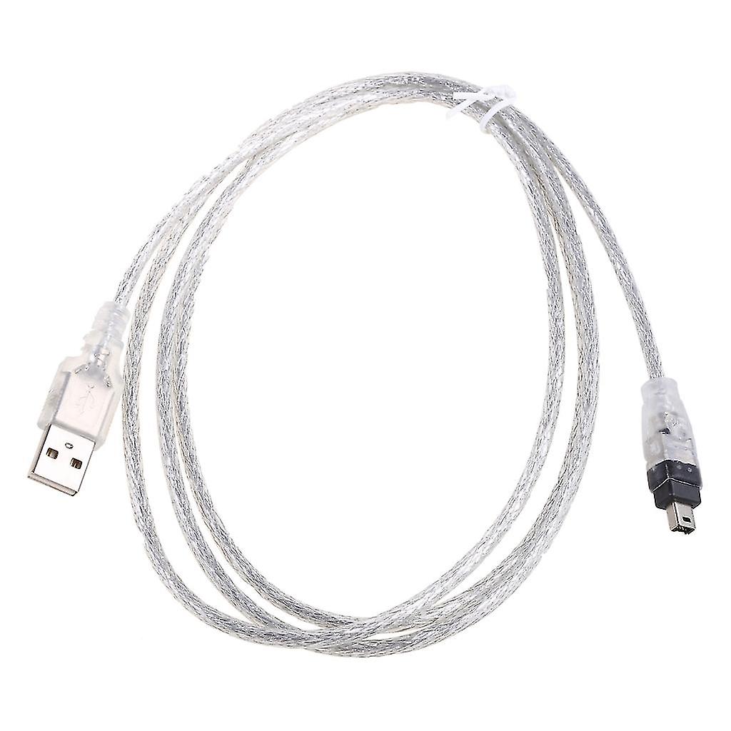 1 Pc Usb To Firewire Ieee 1394 4p 4 Pin Ilink Adapter Cable Cord