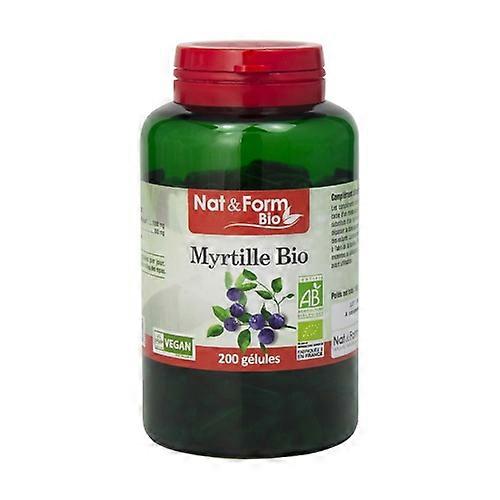 Organic blueberry 200 vegetable capsules