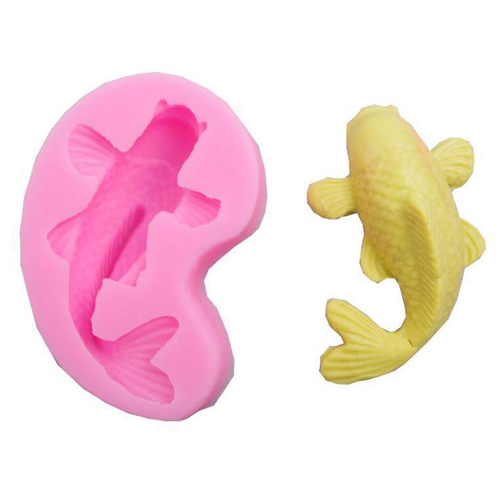 OuZhan Silicone Fish Carp Cake Mold Pudding Fondant Chocolate Decorating Baking Tools