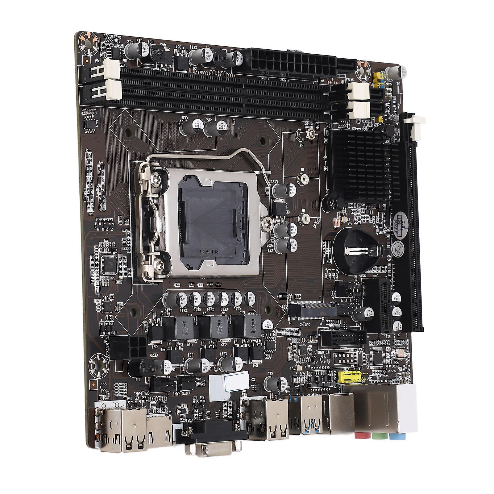 DDR3-Motherboard kompatibel mit 1155-poligen I3-, I5- und I7-Prozessoren, 2 x 1000 MB DDR3-Motherboard-Steckplätzen, stabilem Netzteil und Netzwerkschnittstelle.