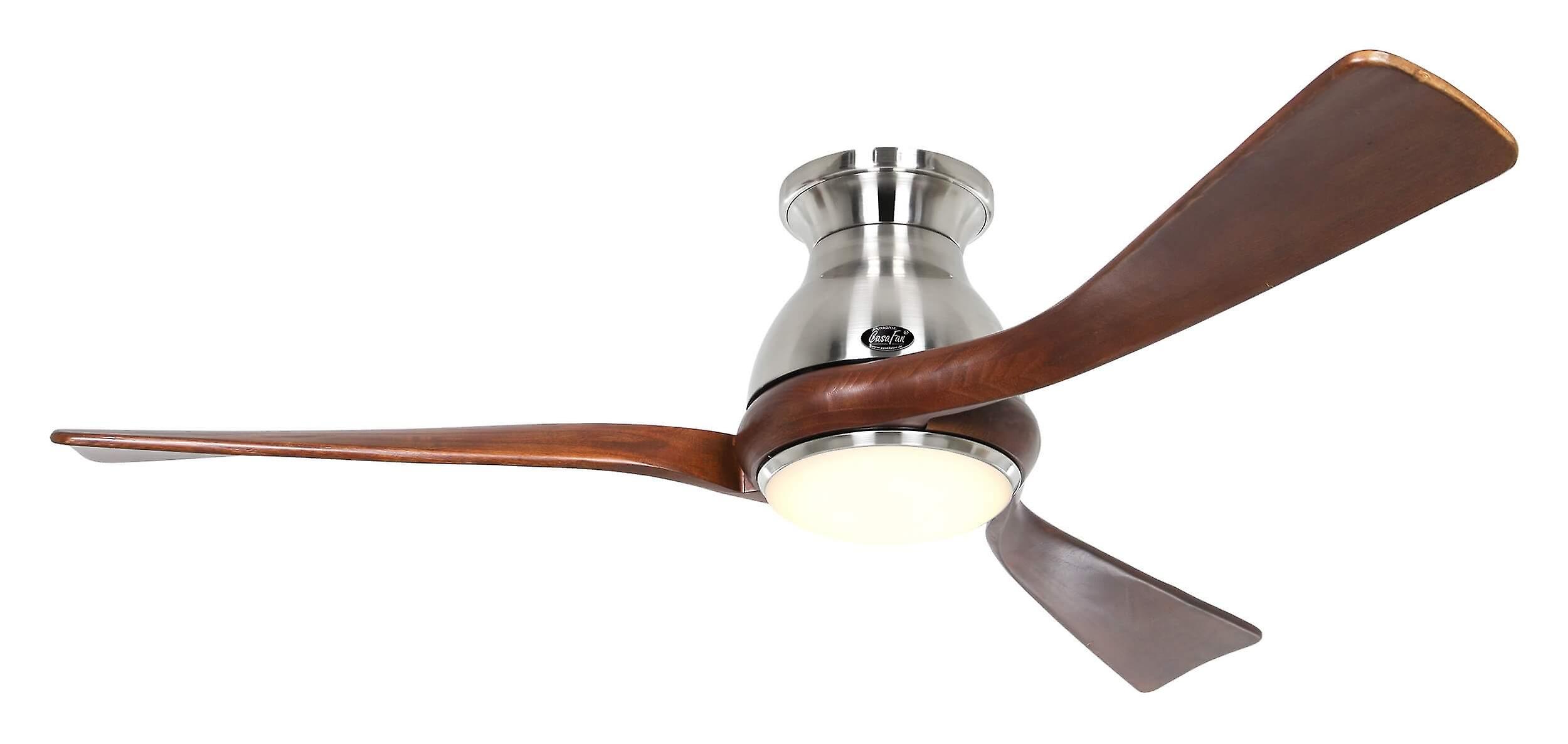 DC ceiling fan Eco Regento Chrome / Walnut with LED