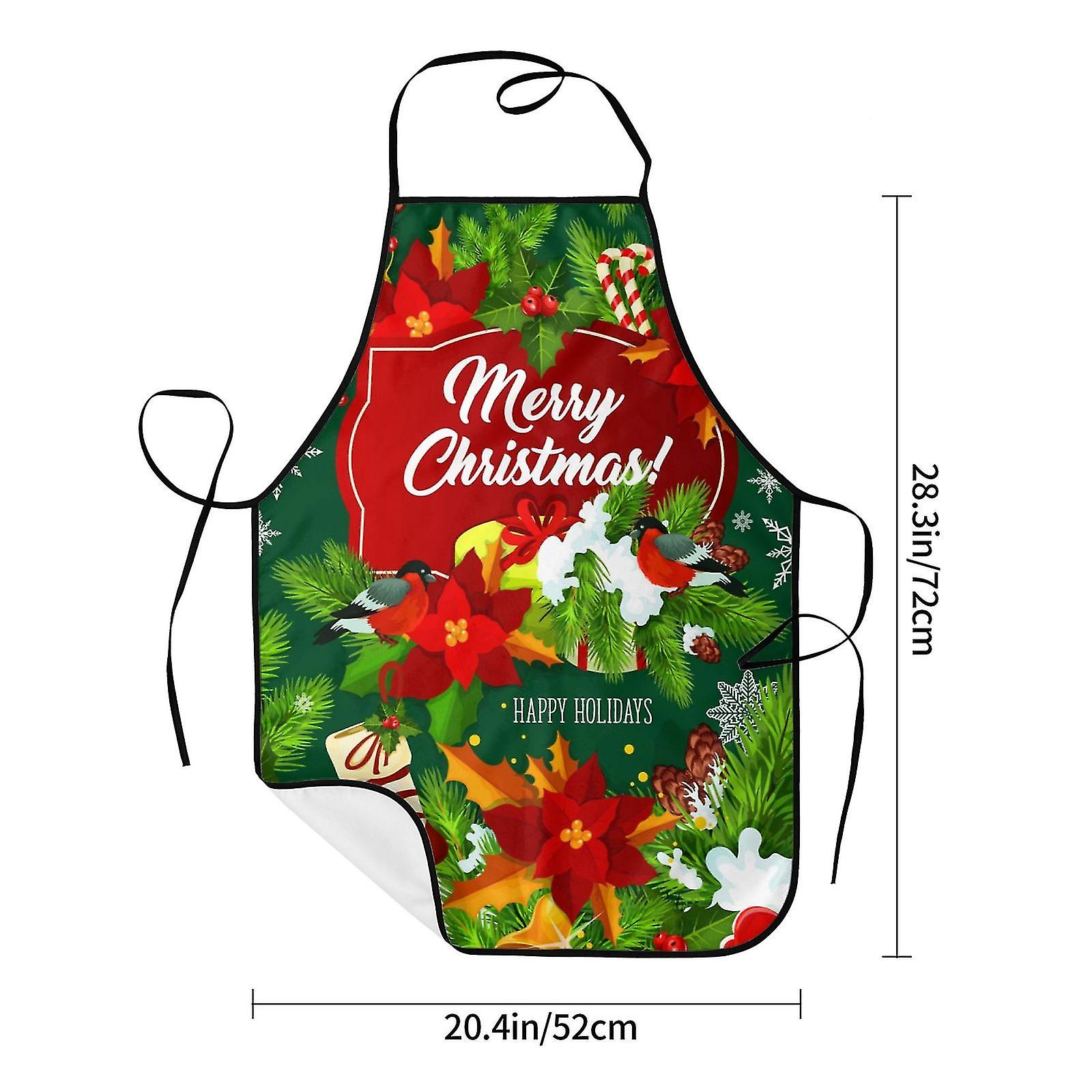 Apron For Women & Men - 32"x28" Kitchen Cooking Baking Apron With Pockets, Waterproof Polyester - View #3