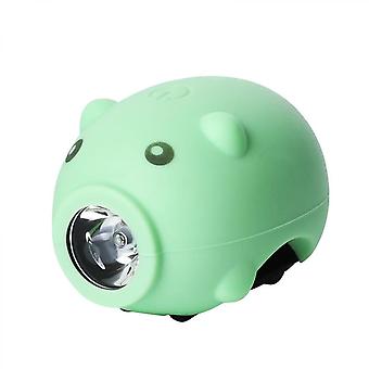 Luci per bicicletta Veeki con funzione clacson, luce per bici ricaricabile USB 3 modalità di illuminazione5 tipi di suoni Adatto a bambini, adulti