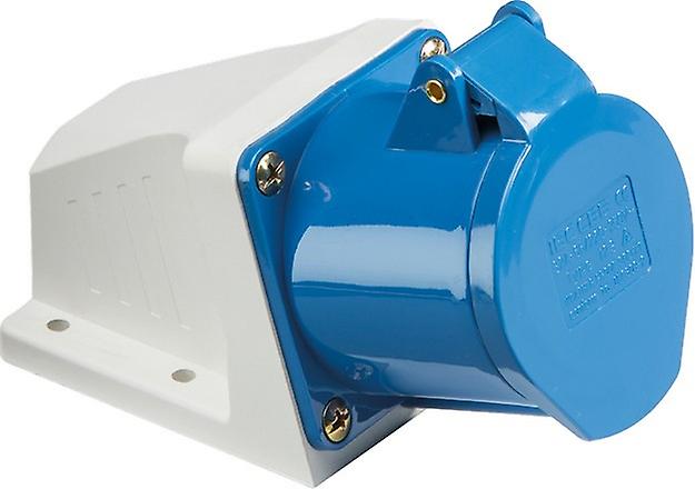 Knightsbridge 240V IP44 32A Angled Surface Mount Socket 2P+E - IN0012