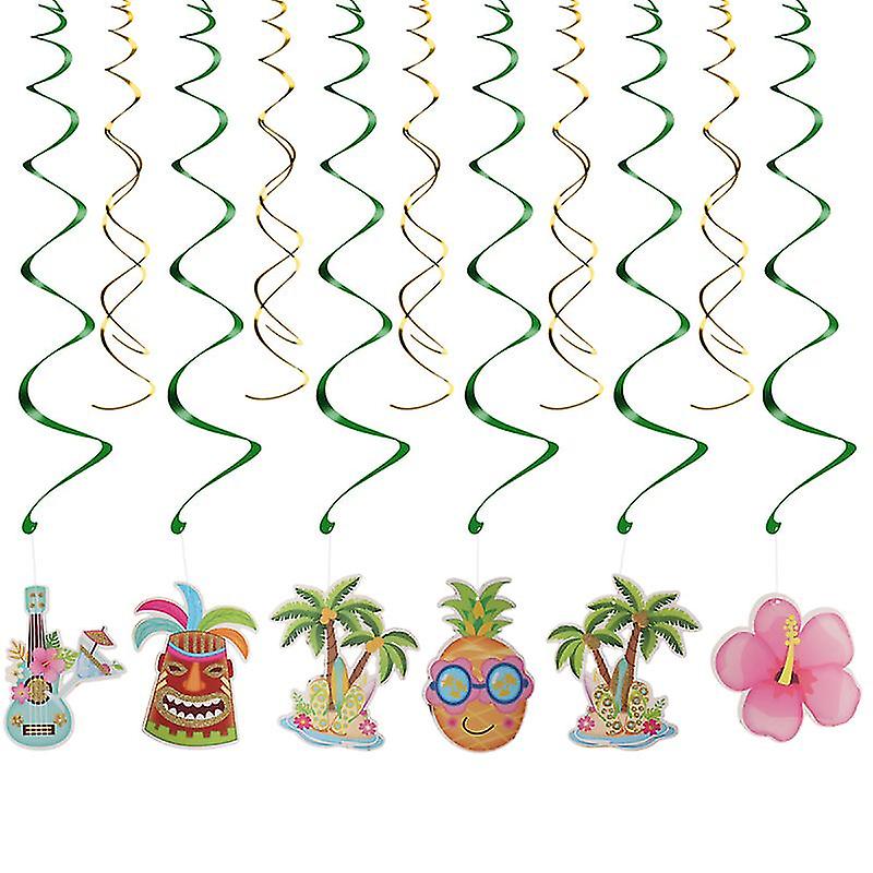 12pcs Hanging Swirls Decoration