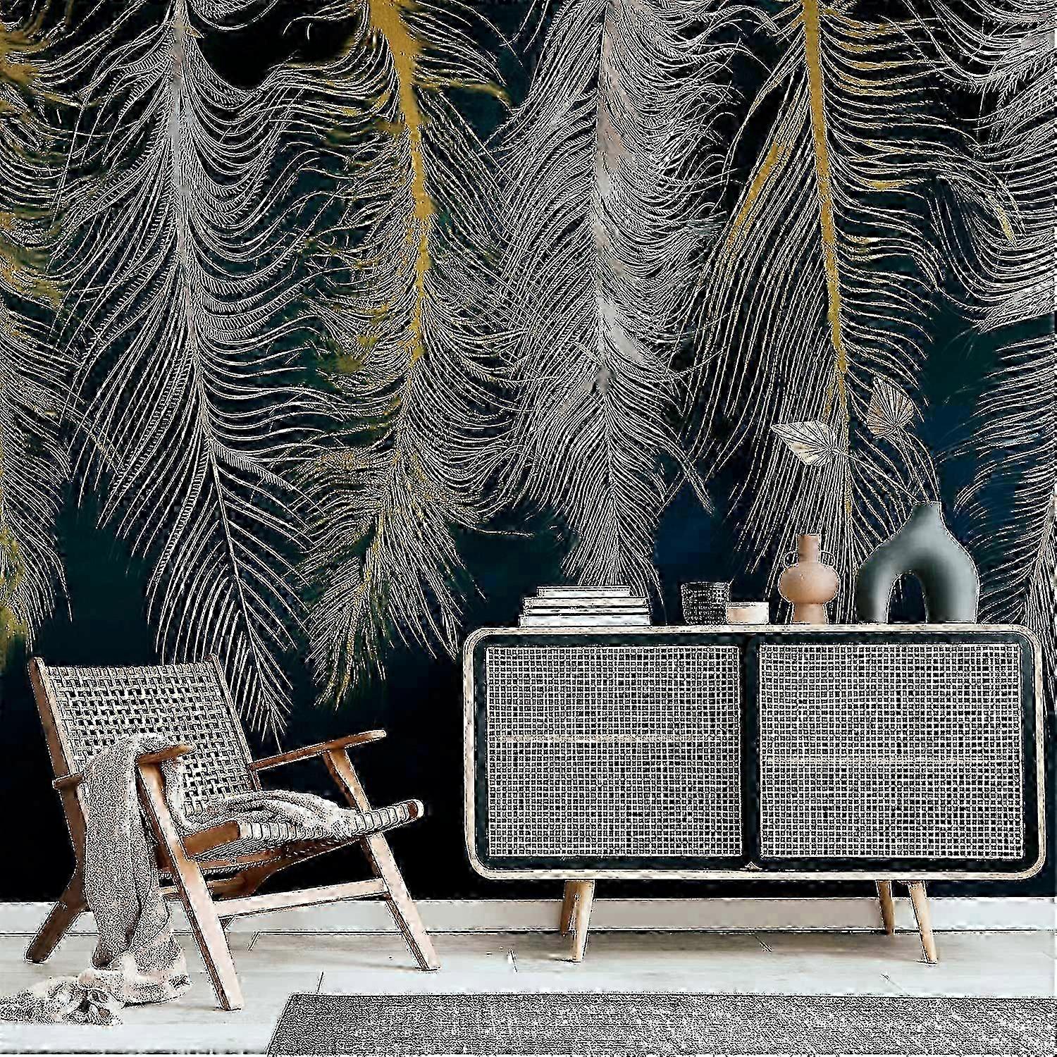 Wall Mural - Gilded Feathers