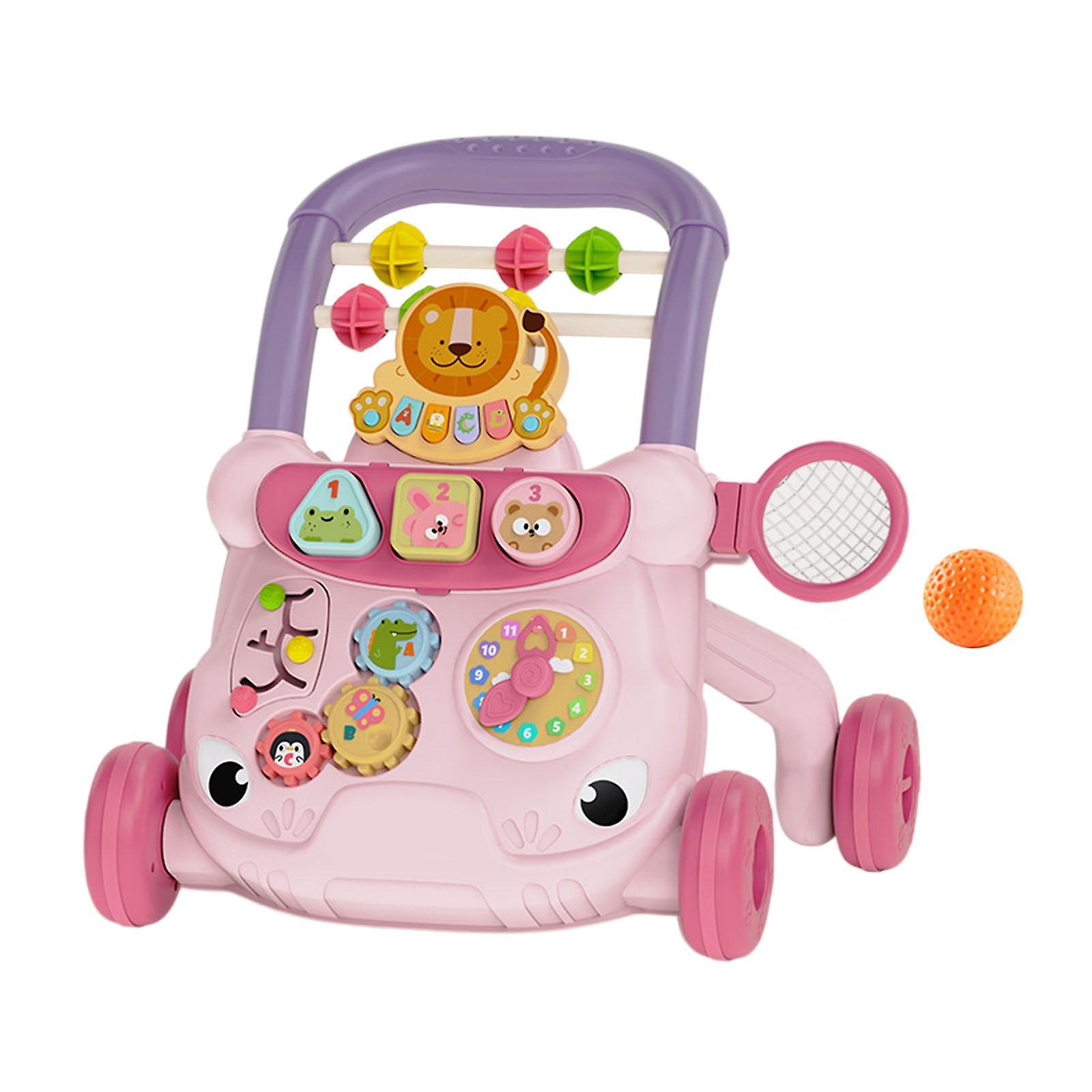 Baby Push Walking Infant Walking Toy for Boys and Girls 1 2 3 Year Olds Pink