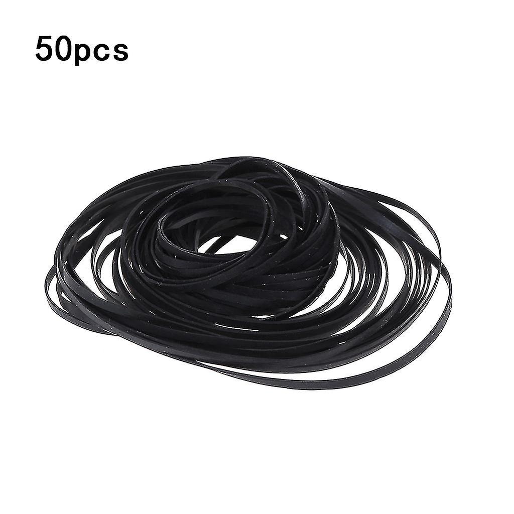 50pcs καθολικές ζώνες μηχανών ταινιών κασετών μειγμάτων ανάμεικτες κοινές λαστιχένιες ζώνες κίνησης επίπεδης λαστιχένιας ζώνης για τους καταγραφές DVD CD Walkman