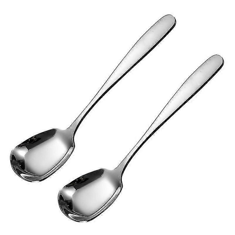 2pcs Kitchen utensils,  Saquare Bottom Soup Spoon