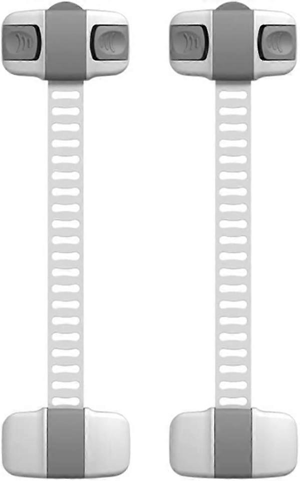 2pcs Child Window Blocks Baby Window Restraint Baby Safety Locks Gray