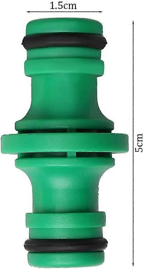 6 Pieces Double Hose Connector, Double Male Hose Connector (Green)5cm