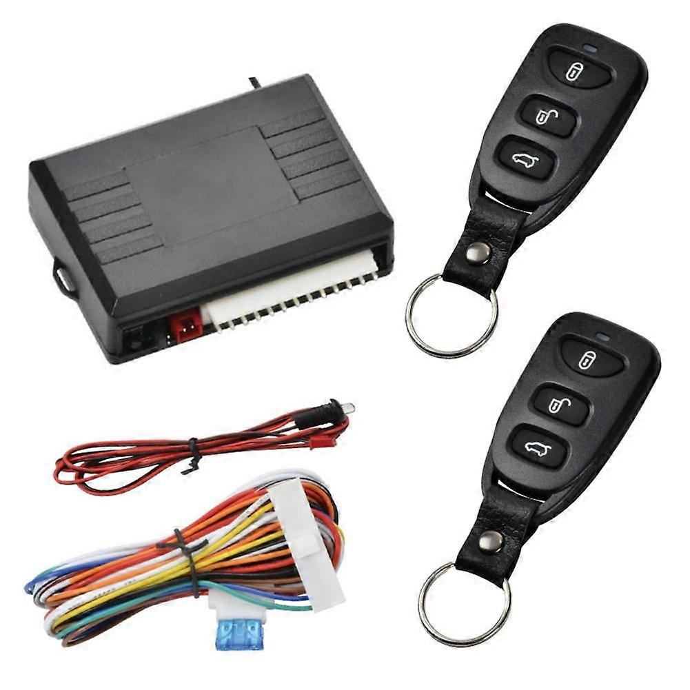 1Set 12/24V Car Key Systems Key blade Universal Alarm System Automatic Central Kit Door Lock Vehicle Remote Control System