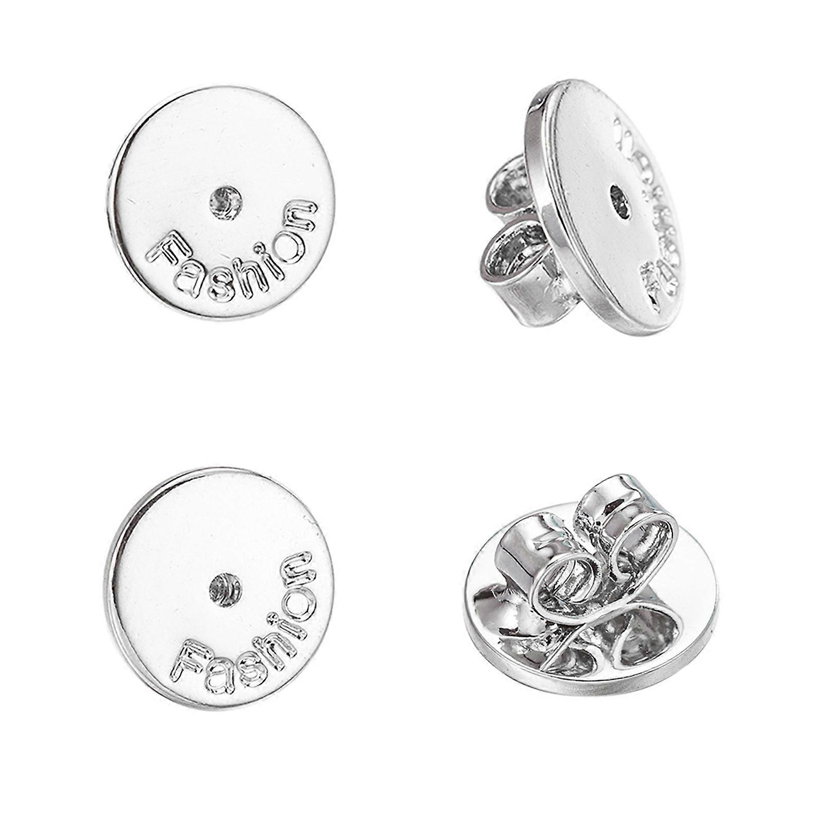 2 Pairs Earplugs Secure Locking Earring Backs Hypoallergenic Earring Backs No Fading Comfort Earring Backs