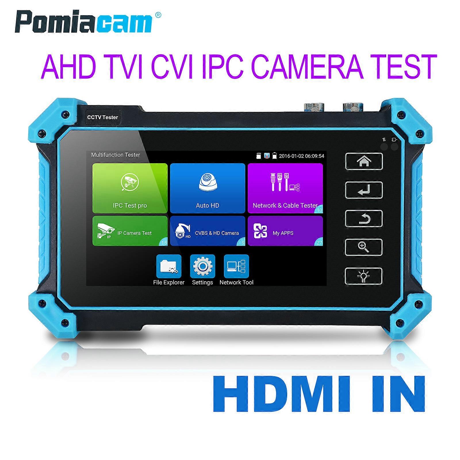 Wanglu IPC-5100plus IPC5200plus Video Surveillance Tester Monitor 5 Inch Vijf-in-een Cctv Test Tool H2.65 Coaxiale Hd Test