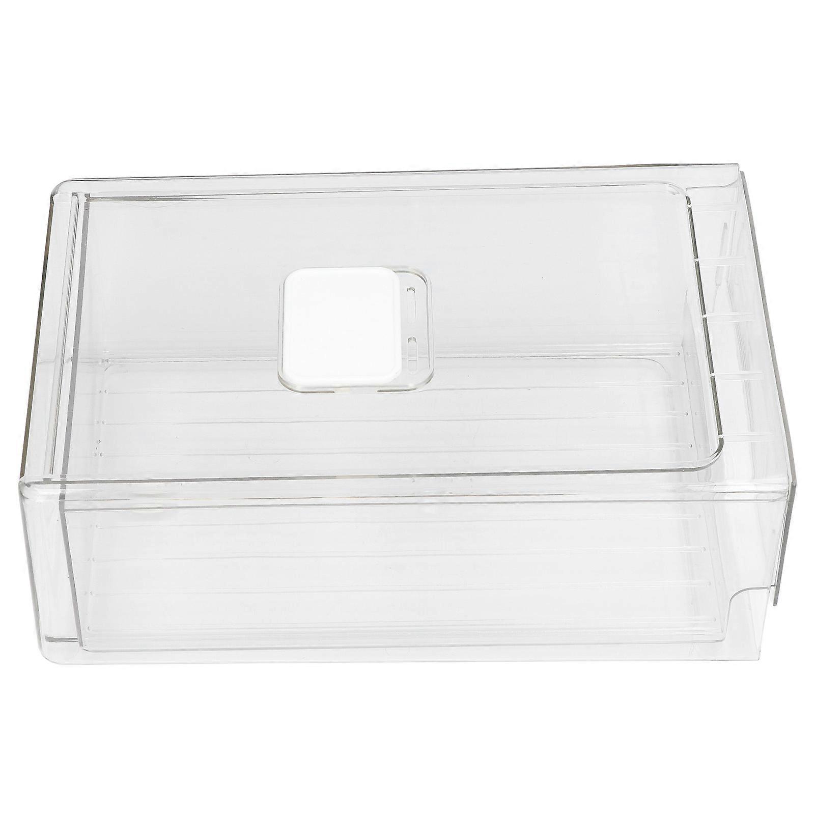 Fridge Containers Transparent Storage Bin Stackable Classification Storage Drawer Type Organizing Bins