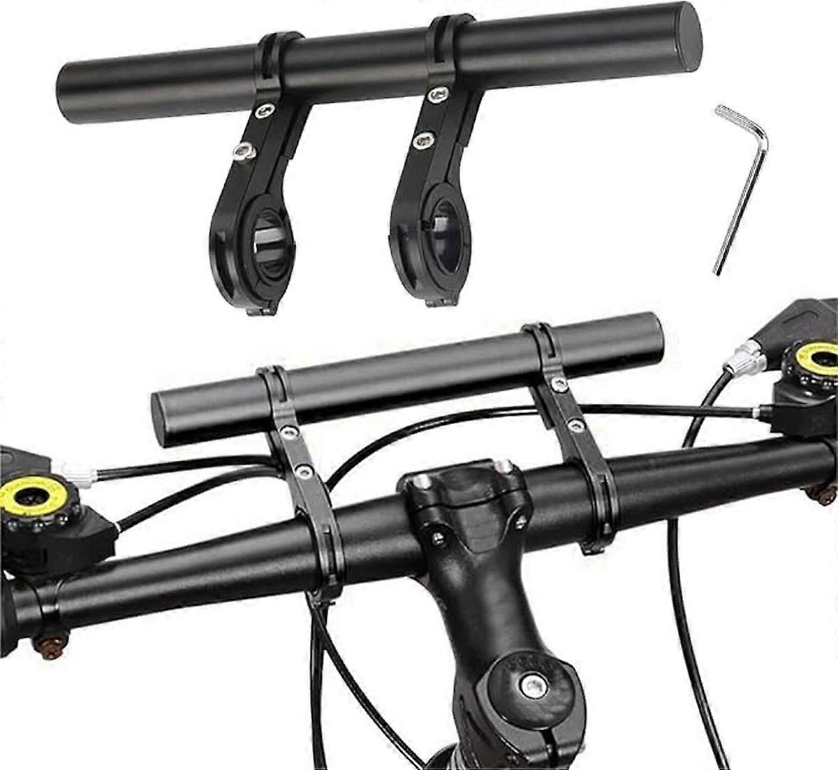 Bicycle Handlebar Extension, Aluminum Alloy Meter Light Extension Bracket Bicycle Accessories 20cm