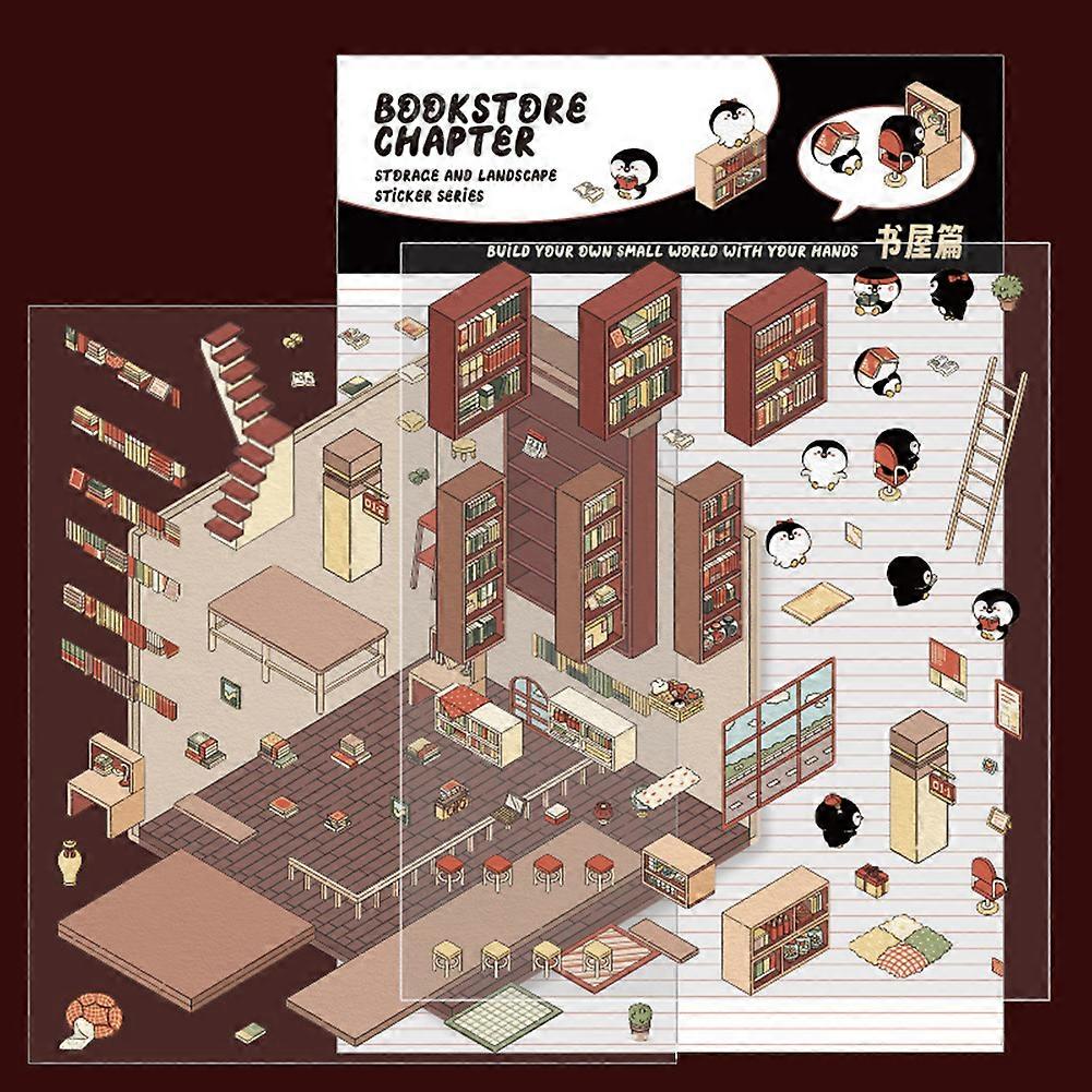 DIY 3D Sticker Scene Multi-functional DIY Cabins Scene Stickers for DIY