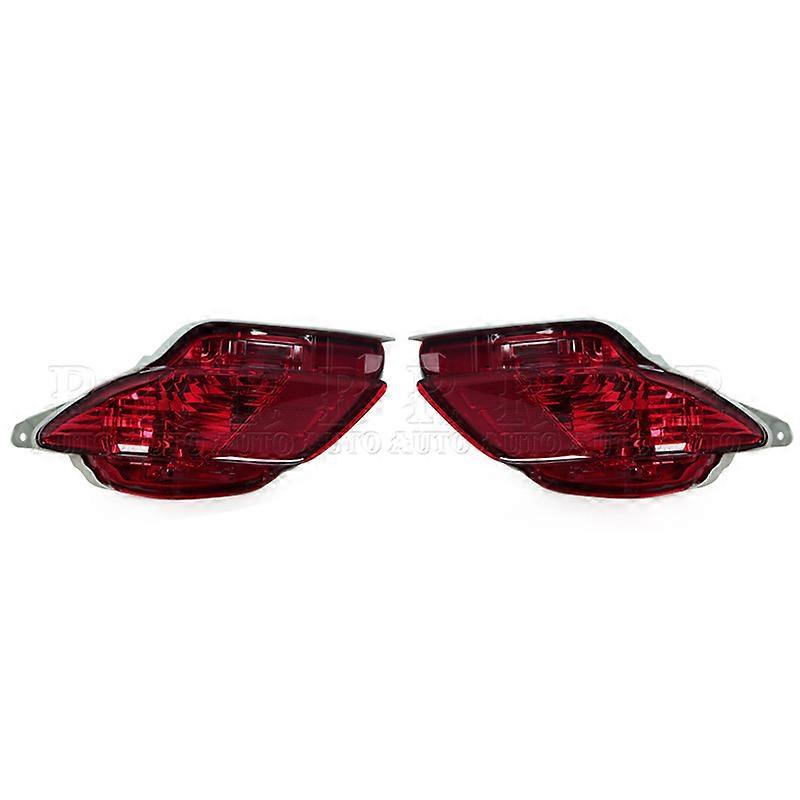 R-AUTO Tail Left Right Bumper Fog Light For Lexus RX270 RX350 RX450H 2009-2015 Rear Reflector Guard Red Car Brake Lamp Assembly