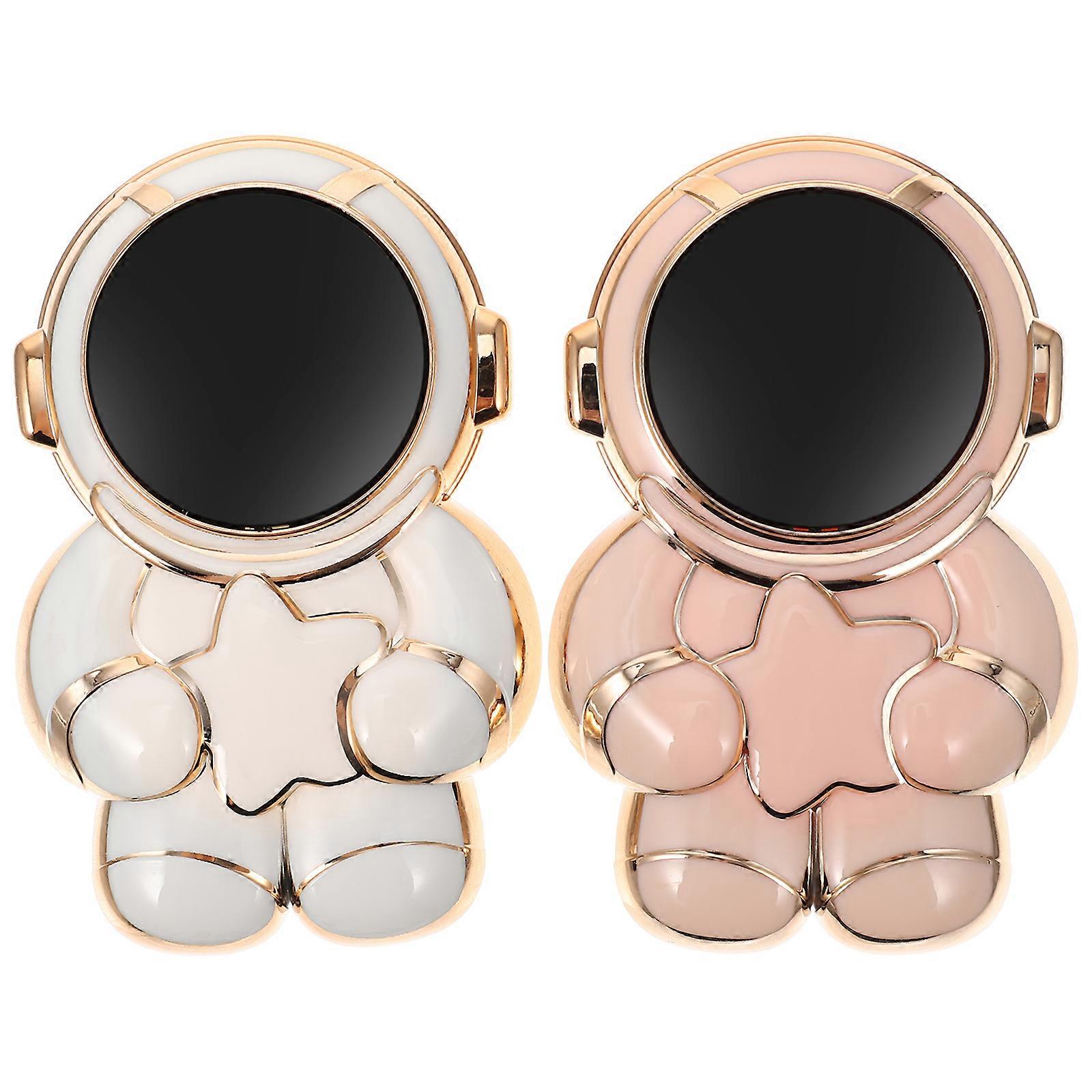 2pcs Phone Stand Foldable Cell Phone Holder Astronaut Design Phone Holder