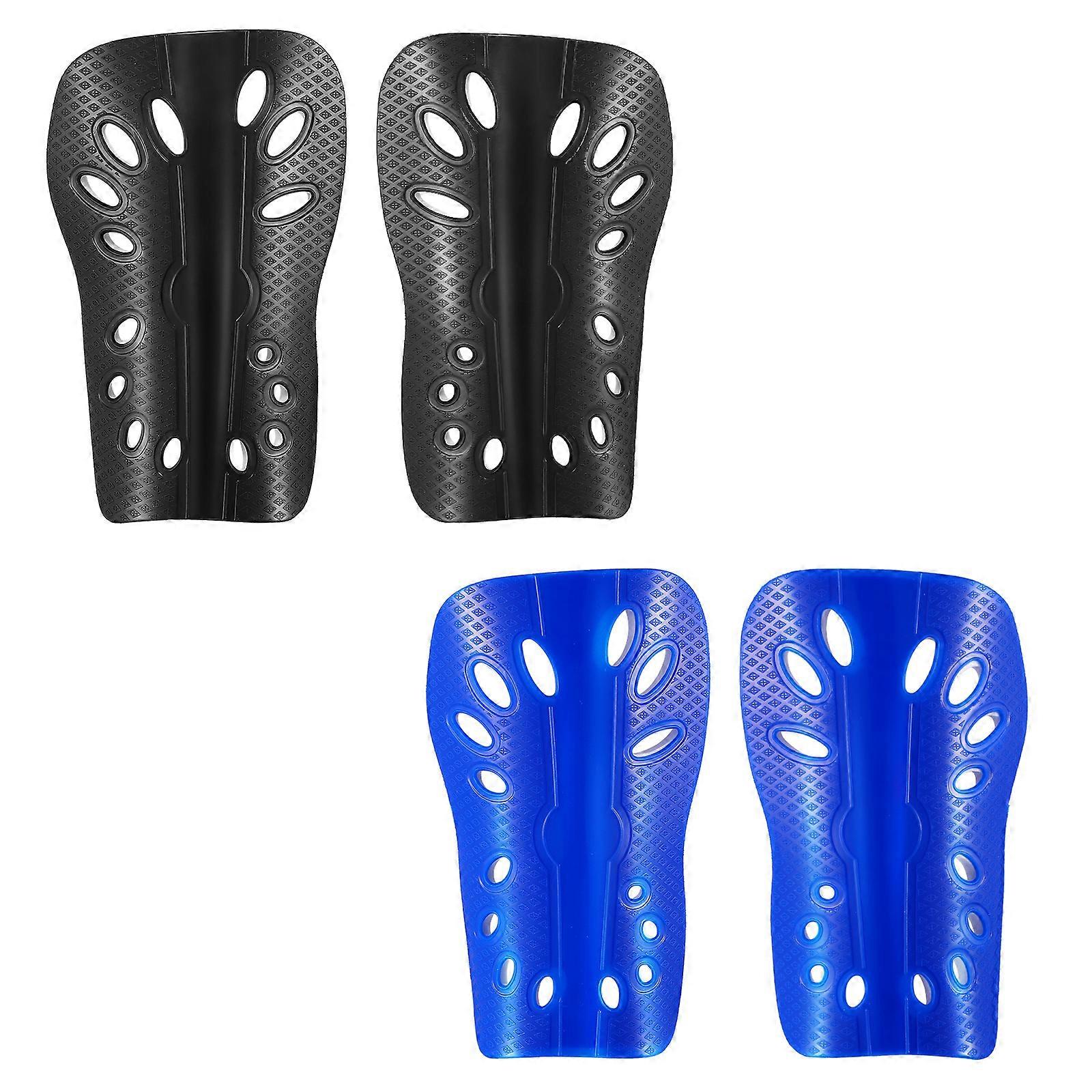 2 Pairs Football Protective Gears Children Shin Braces Football Sports Shin Guards Breathable Kids Shin Guards