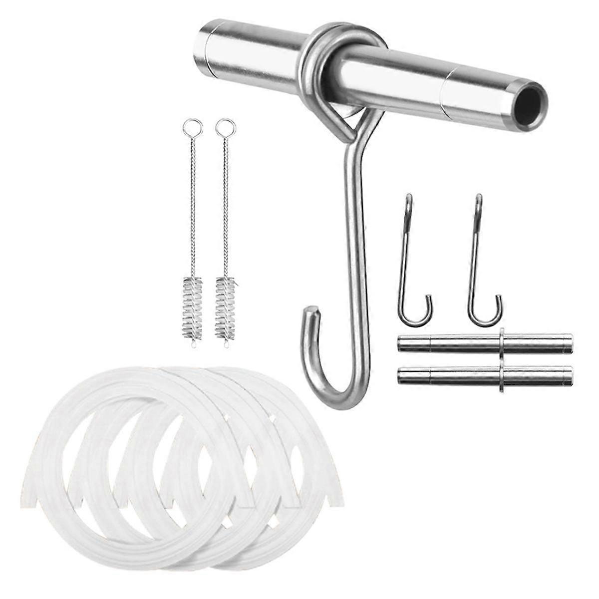 Maple Syrup Tapping Kit Stainless Steel Maple Tree Spiles Food Grade Tubing Cleaning Brushes Maple Tree Tapping Kit A