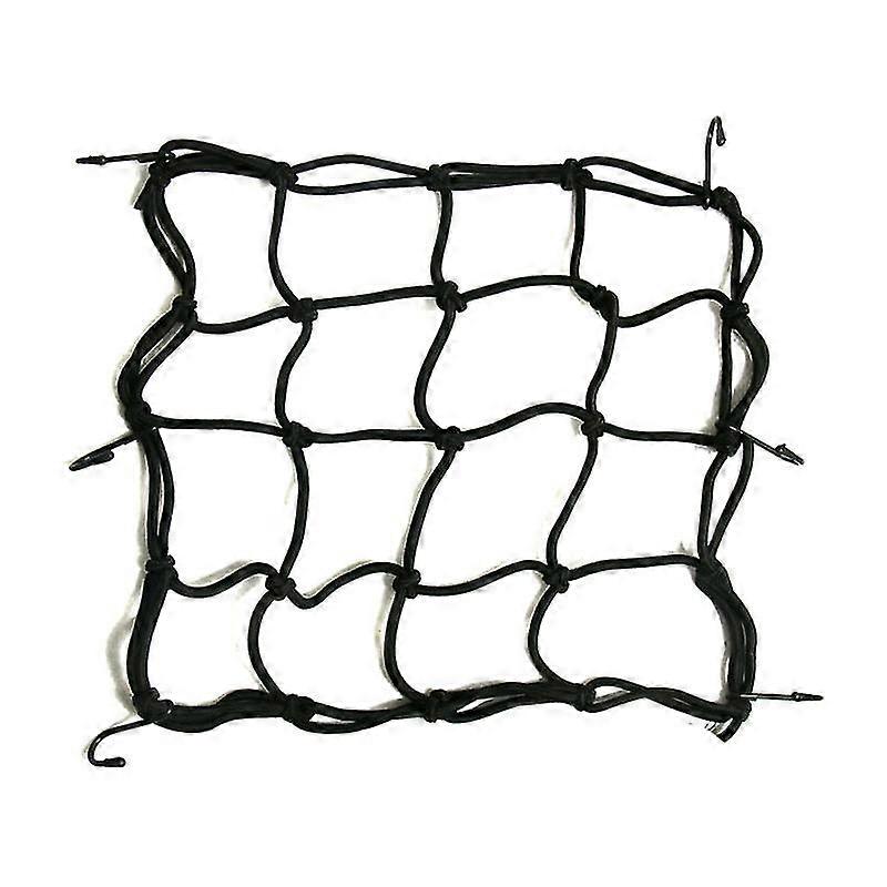 Reflective Motorcycles Cargo Net,11.8in*11.8in Cargo Securing Net(2pcs, Black)