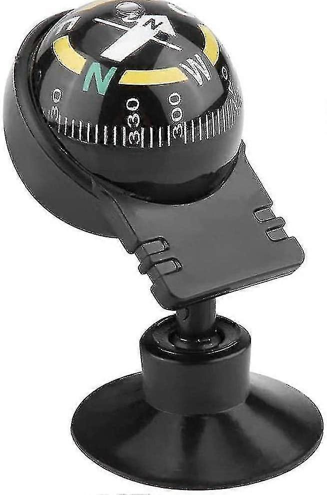 Car Compass Dashboard Digital Adjustable Dash Mount Compass Navigation Hiking Direction Pointing Guide Ball