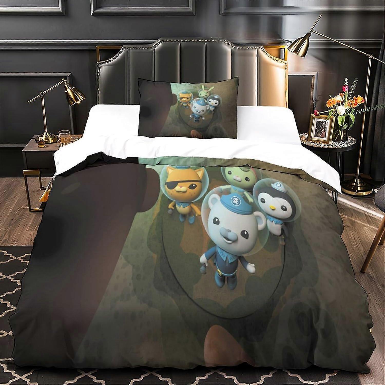 3D Bedding Set The Octonauts Cartoon Duvet Cover Set Piece Set