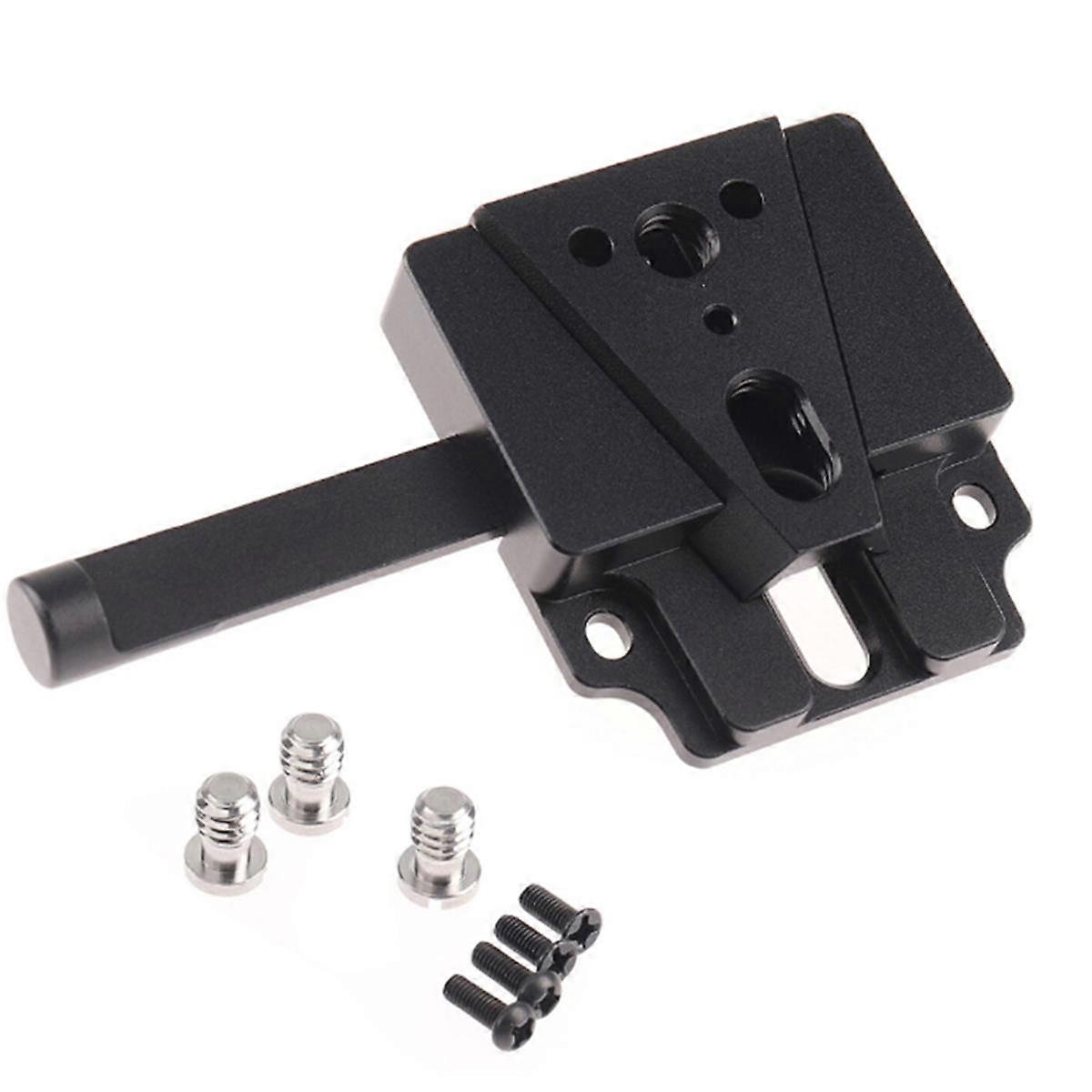 Photography Aluminum Alloy V-Mount Battery Plate Quick Release Plate+V-Lock Adapter for Camera