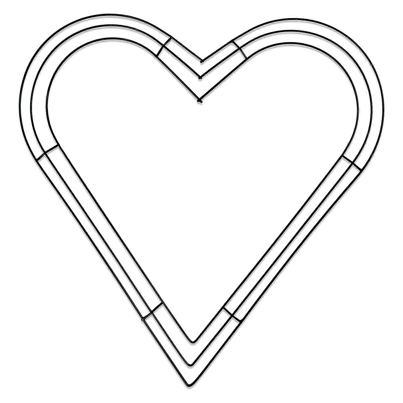 ハート型リースアイアンリースクリスマスハンギングリースホームデコレーションアイアンリースフラワーアレンジメントアイアンリース