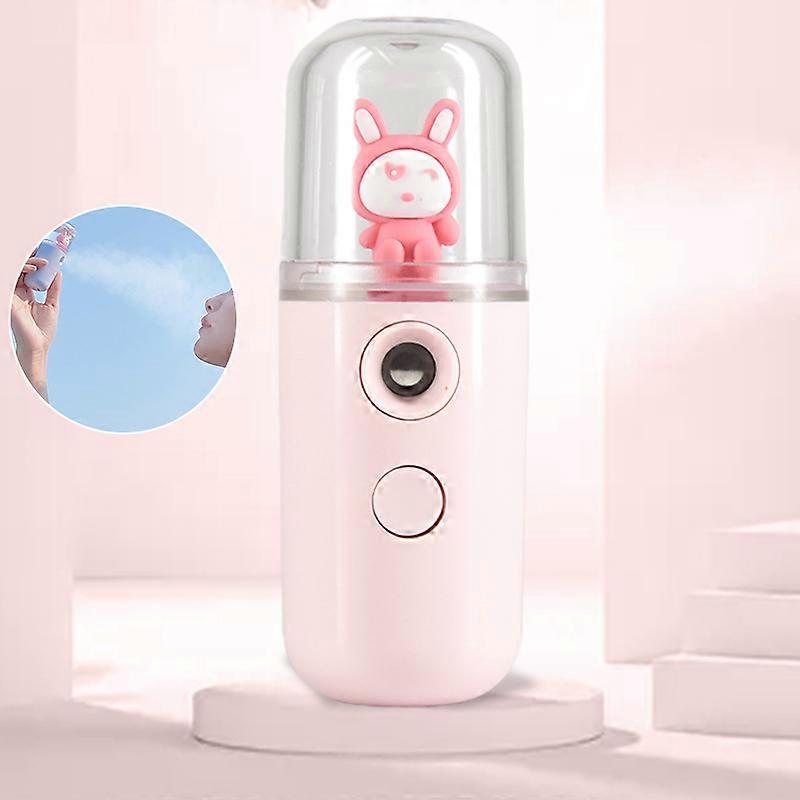 Portable Cartoon Mini Spray Moisturizer USB Charging Handheld Humidifying Steaming Face Care