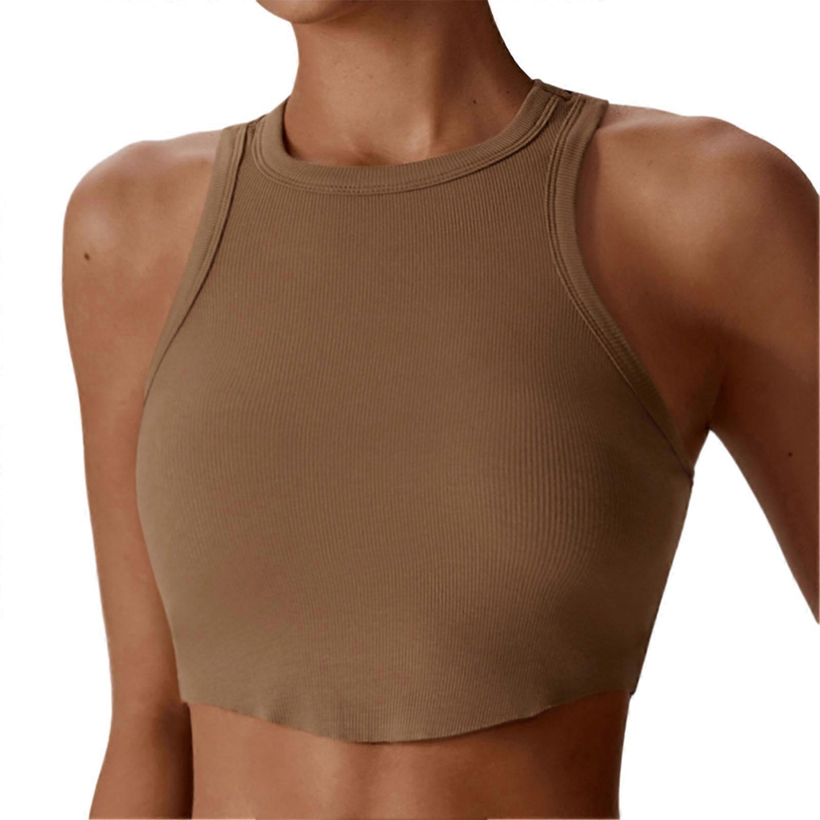 Sleeveless Sports Vest High Elastic Light Support Vest for Fitness Running