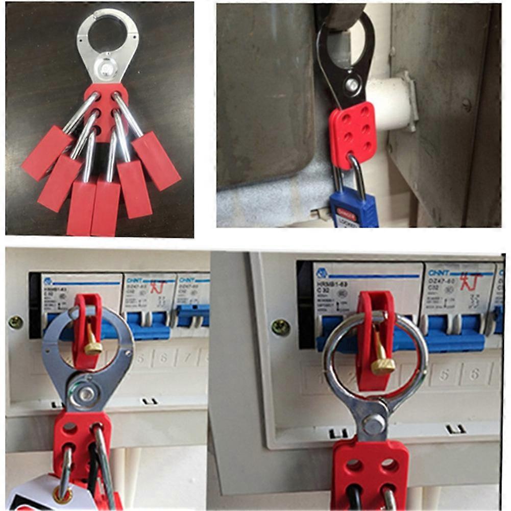 2 PCS Lock Out Tag Out Lock Hasp Safety Padlock Lockout Steel Nylon ...