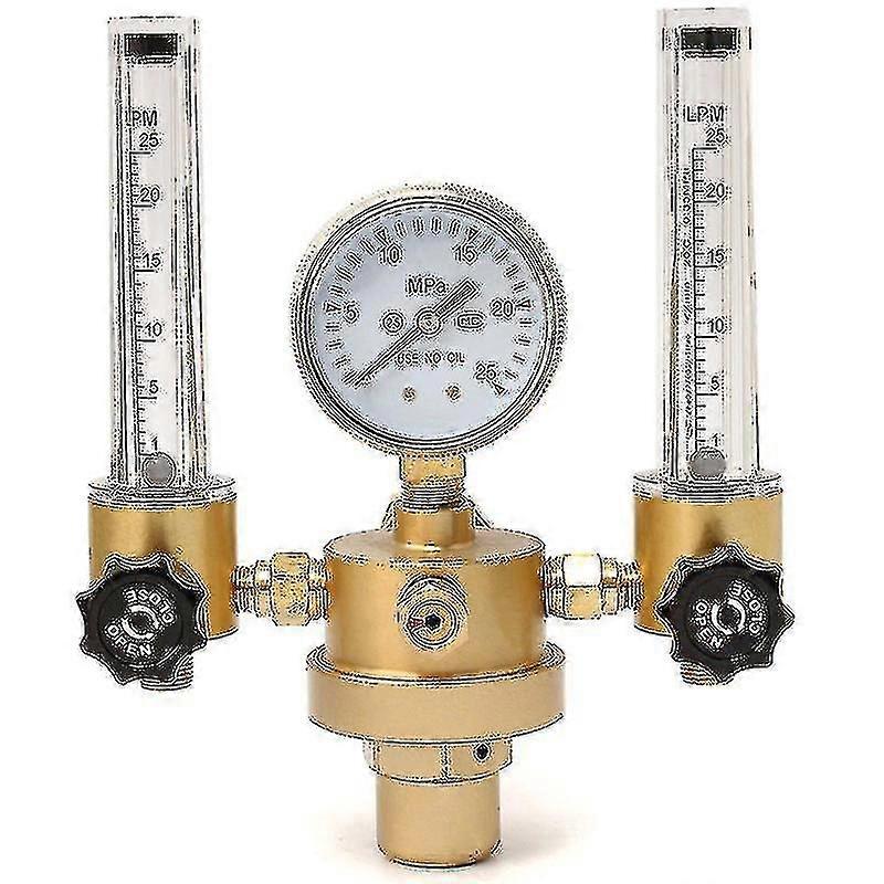 Double Tube Argon Co2 Gauge Pressures Regulator Flow Meter Control Valves Bubble Counter Flowmeter