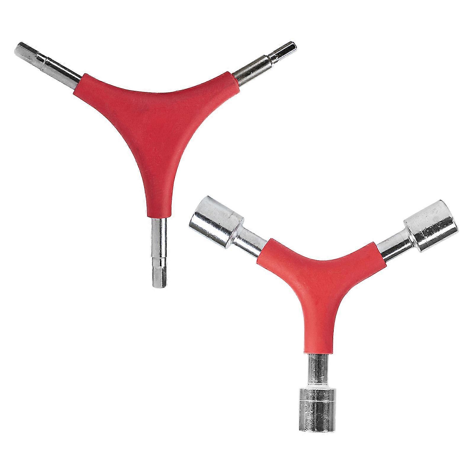 2pcs Practical Y Shaped Socket Durable Triple Way Wrench Inner Hexagon Spanner