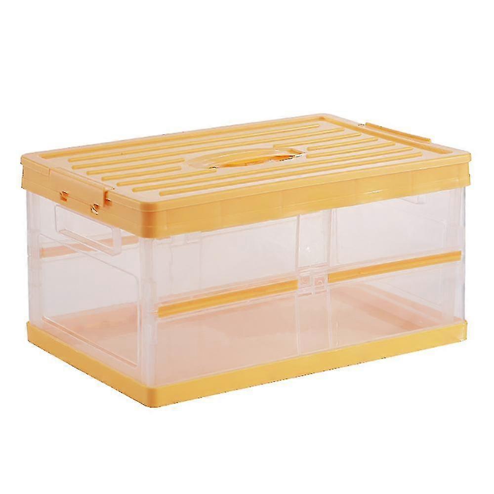 Multifunctional Foldable Storage Box Lidded Storage Bins Collapsible Storage Box Crates Plastic Compatible With