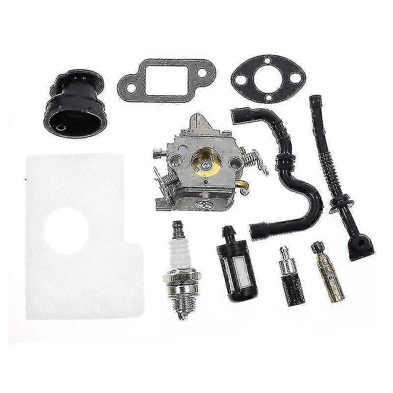 Carburettor For Stihl Ms170 Ms180 017 018 Chainsaw With Spark Plug