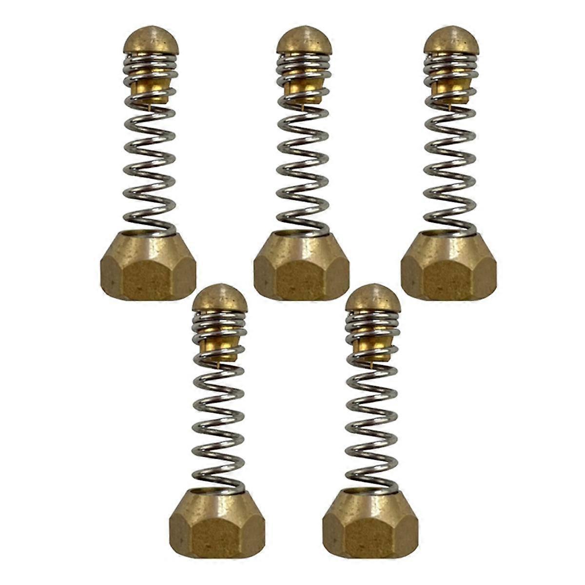 5Pcs 1/8 Internal Thread Pressure Washer Pipe Nozzles,Sewer Drain Pipe Spring Ejectors,Cleaning Vib