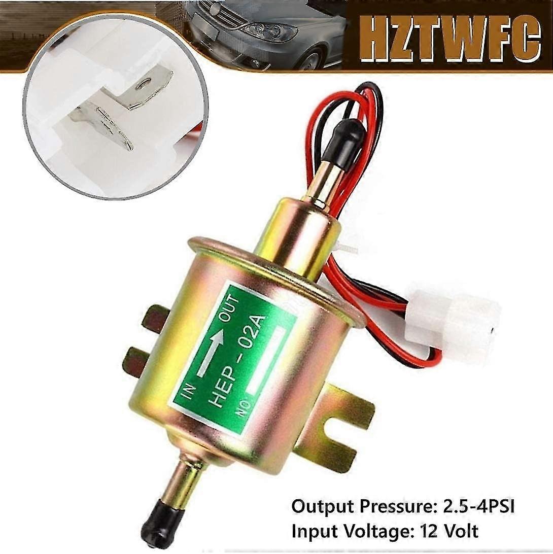 12V Low Pressure Electric Fuel Pump – 4-7PSI, 70 GPH, Diesel/Gas, Self Priming, Carbole HEP02A