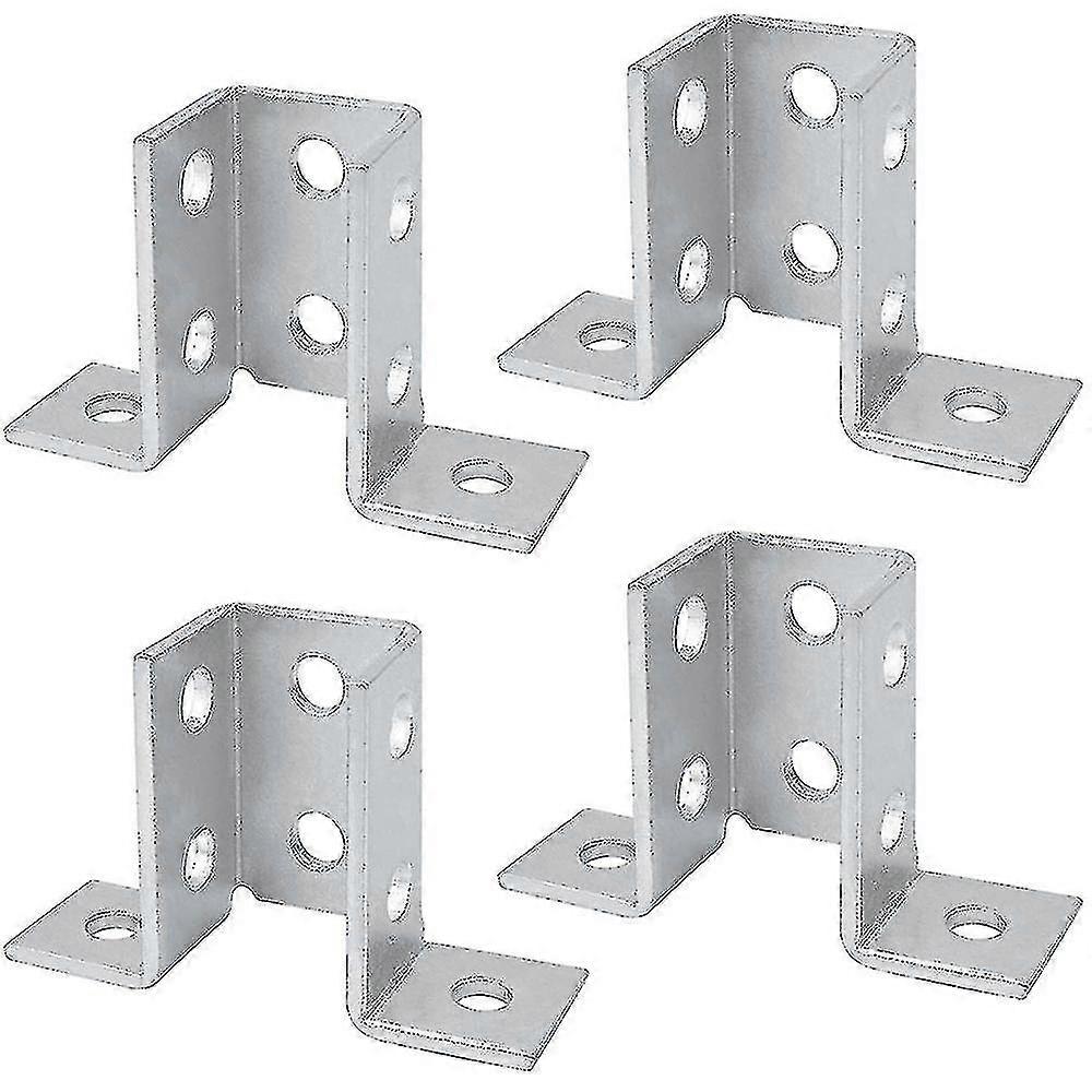 8 Hole Wing Shape 90 Degree Fitting Connector Bracket (4pack)