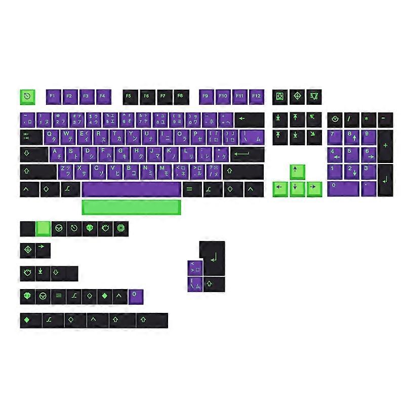 135 Cherry Dye-Sub PBT Keycaps for MX Switches EVA Gaming Mechanical Keyboard