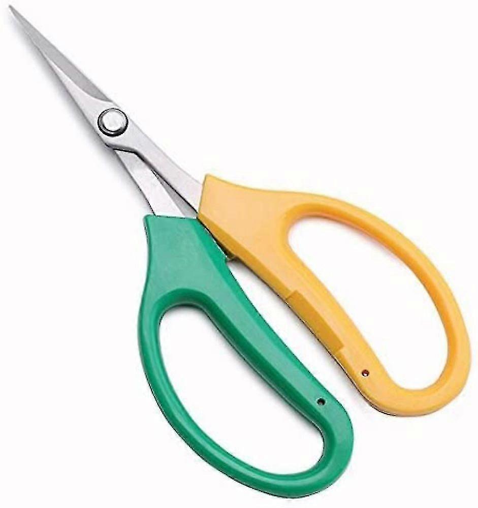 Sturdy Trimming Scissors For En,fruits And Gr With Soft Grips And Bent Up Blade Scissors, For Arranging , Trimming