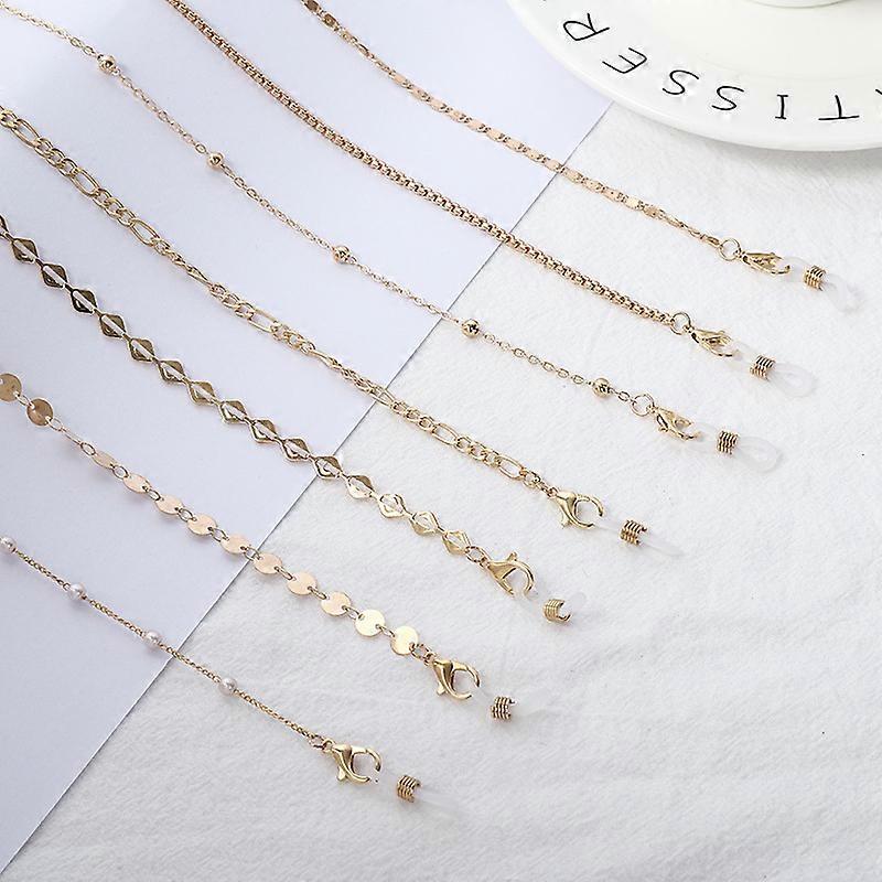 7 Pcs Eyeglass Chains for Women Eyeglasses String Holder Glasses Strap Eyewear Chain Glasses Cord Lanyard Gift