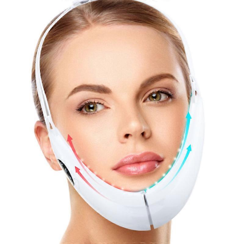 MIMIGO V-face with Remote Control Sliming Facial Lifting Belt Red Blu-Ray Thin Double Chin and Portable Intelligent Firming Face Slimming Instrument