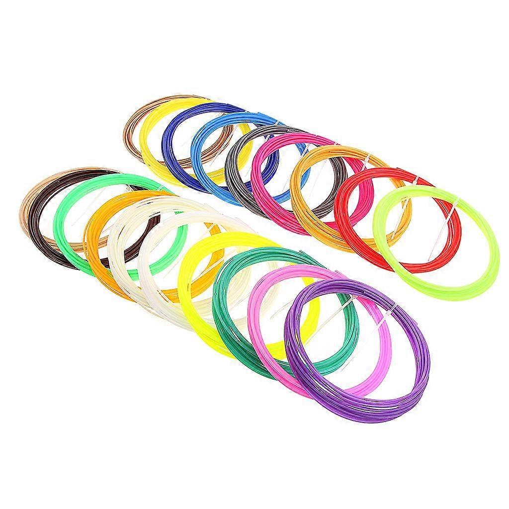 Pack of 20 5M Modeling Stereoscopic ABS Print Filament For 3D Drawing Printer Pen