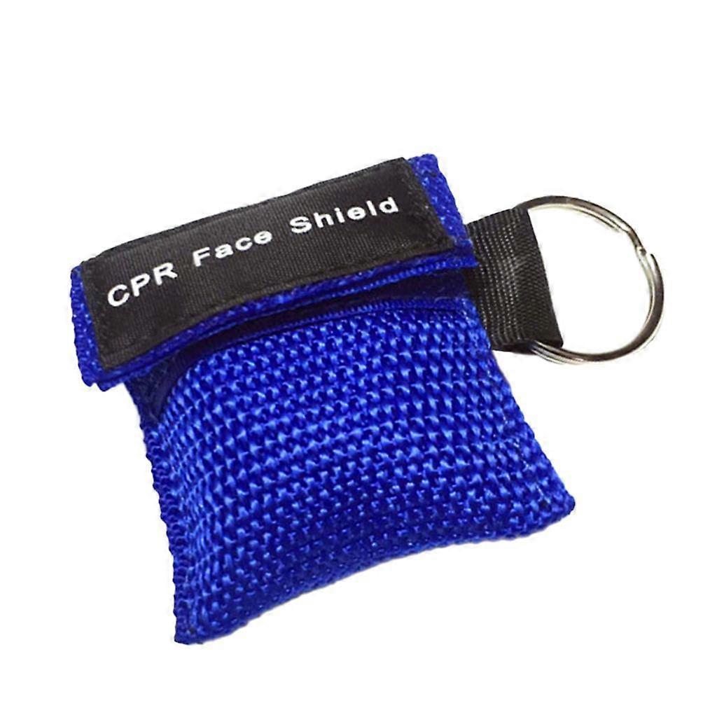 CPR Mask Keychain Emergency Survial Rescue Face Shield For First Aid -Green