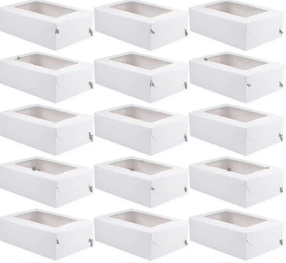 20 Piece Kraft Cupcake Box With Insert Display Bread Box Pastry Container 6 Cavities (santanxing)
