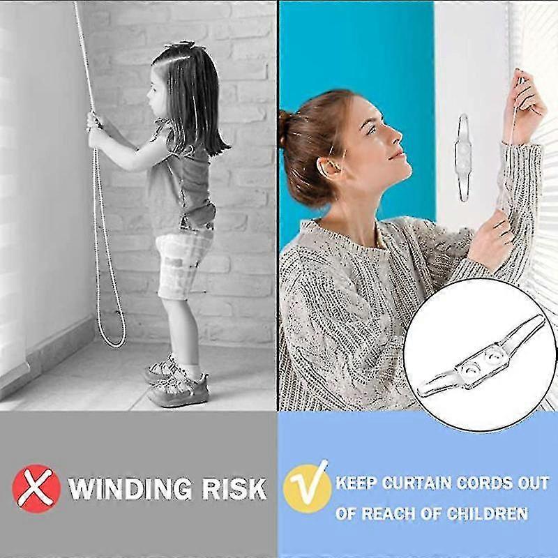 20pcs Clear Cord Cleat, Blind Cord Winders,wall rope cleats,Plastic ...