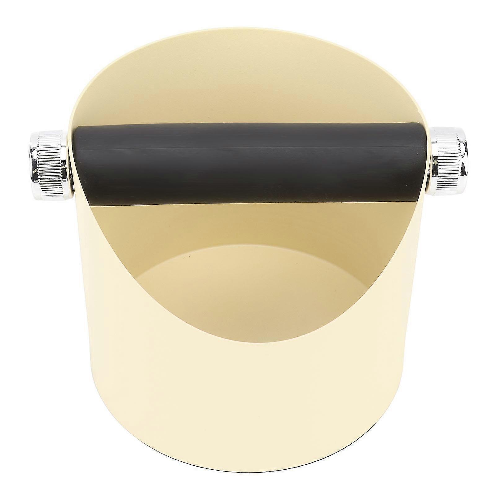 Seau à café antidérapant pour machine à café, petit seau de recyclage pour poudre et scories, jaune